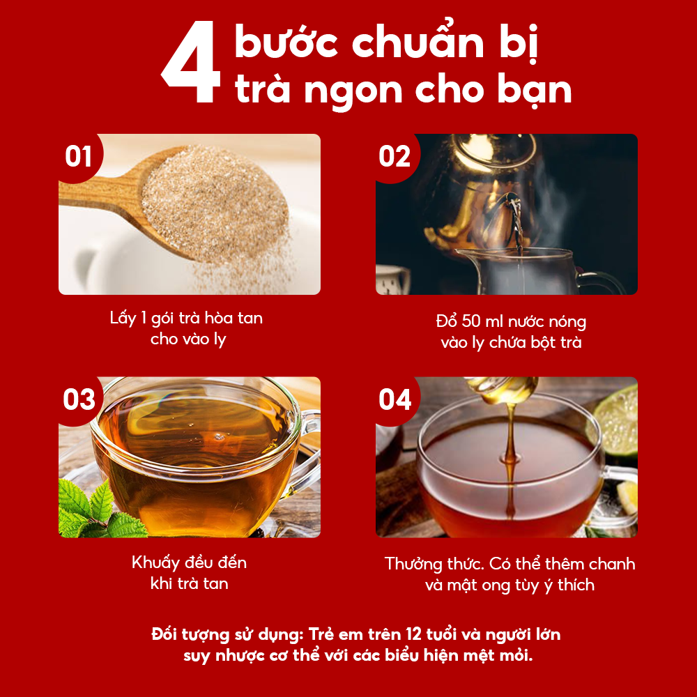Trà Nubori Bảo Long vị Sâm cúc, Hoàng kỳ, Cam thảo - Ảnh 6