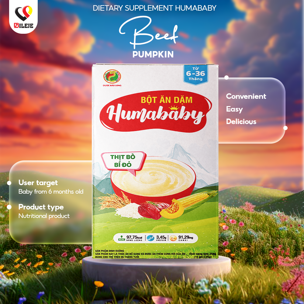 HUMABABY CEREAL WITH BEEF, PUMPKIN FLAVOUR