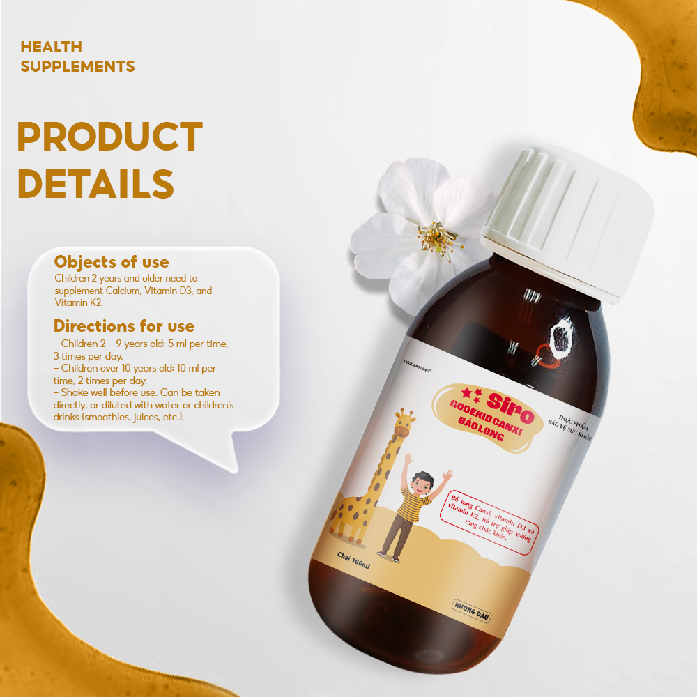 GODEKID CALCIUM BAO LONG SYRUP - 이미지 2