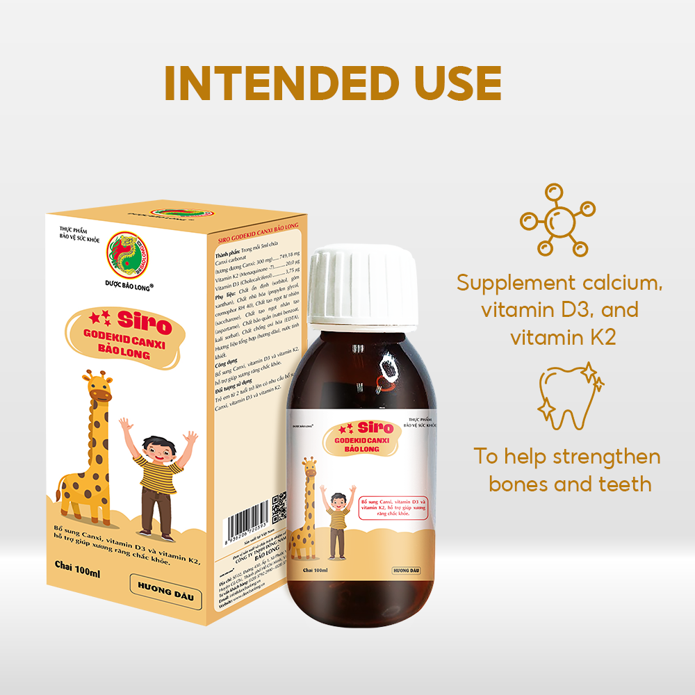 GODEKID CALCIUM BAO LONG SYRUP - 이미지 3