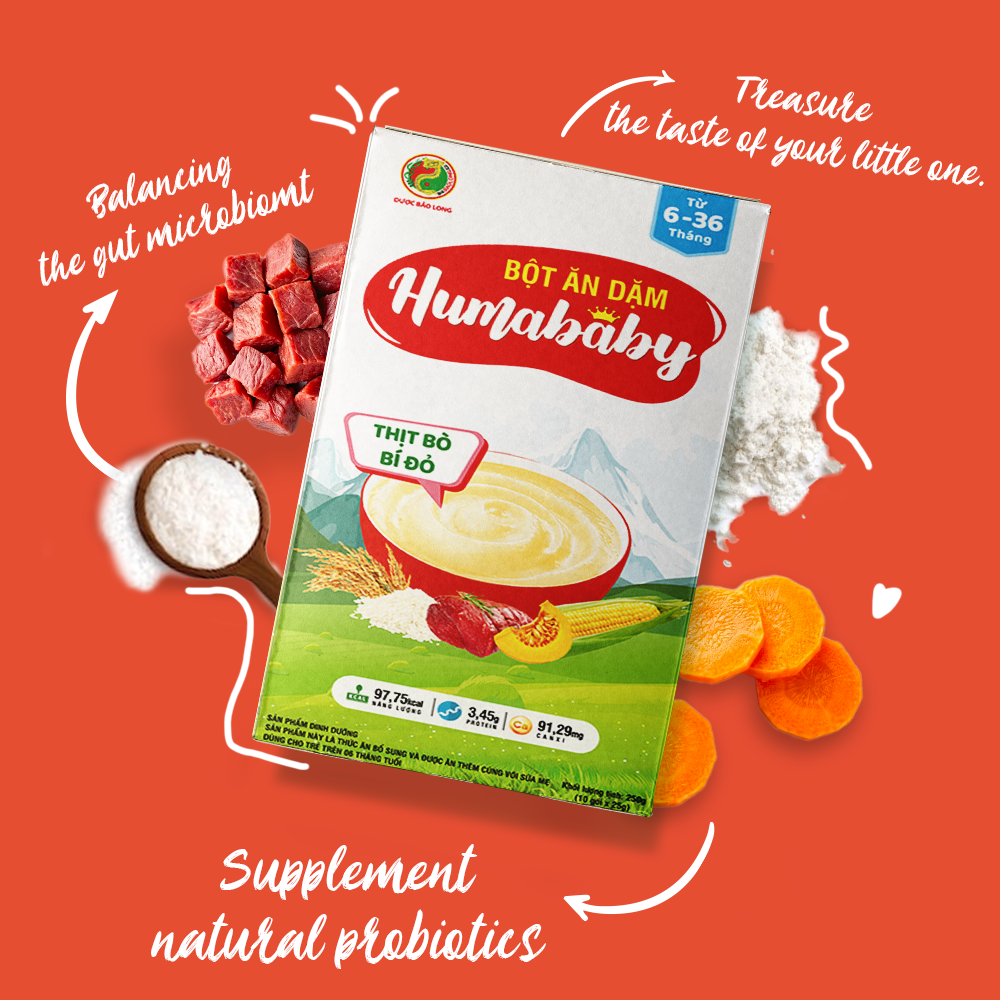 HUMABABY CEREAL WITH BEEF, PUMPKIN FLAVOUR – Image 2