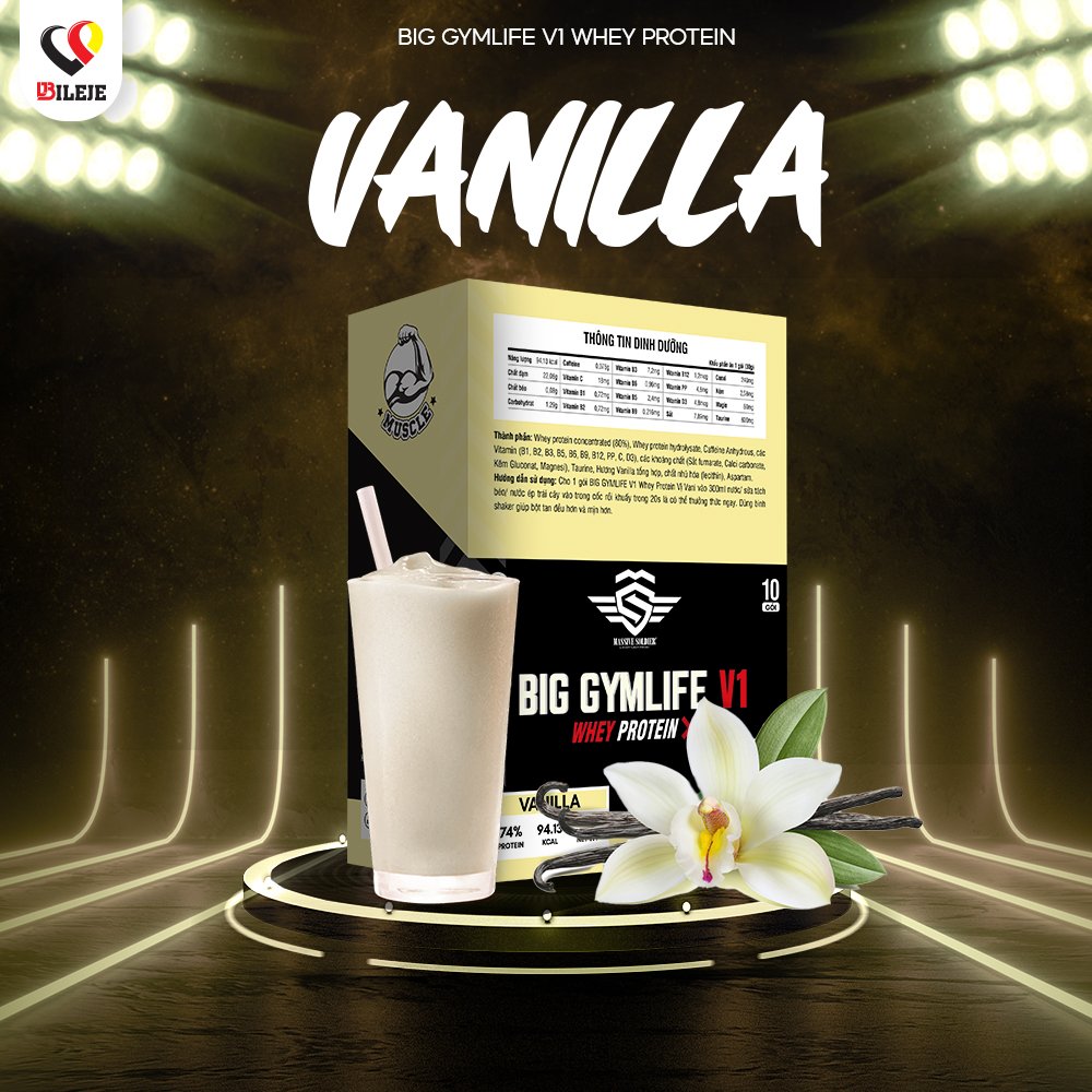 BIG GYMLIFE V1 WHEY PROTEIN VANILLE GESCHMACK