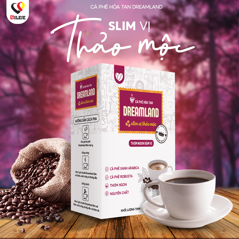 CÀ PHÊ HOÀ TAN DREAMLAND SLIM VỊ THẢO MỘC