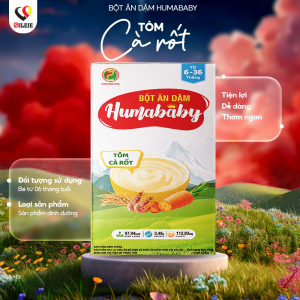 BỘT ĂN DẶM HUMABABY TÔM CÀ RỐT