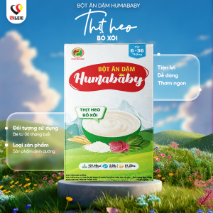 BỘT ĂN DẶM HUMABABY THỊT HEO, BÓ XÔI