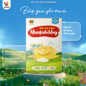 Bột Ăn Dặm Humababy Vị Bắp, Gạo, Yến Mạch