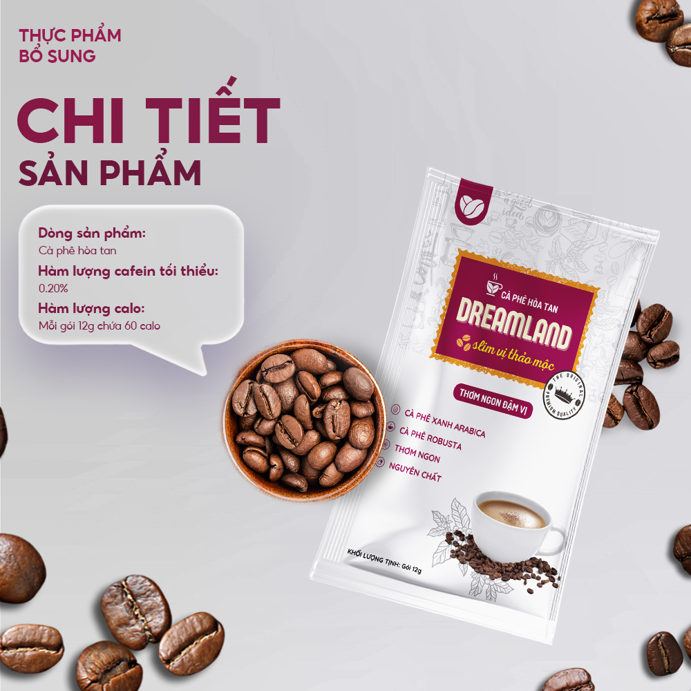 CÀ PHÊ HOÀ TAN DREAMLAND SLIM VỊ THẢO MỘC - Ảnh 4