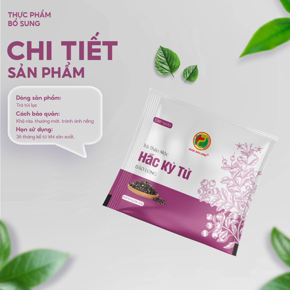 TRÀ THẢO MỘC HẮC KỶ TỬ BẢO LONG - Ảnh 3