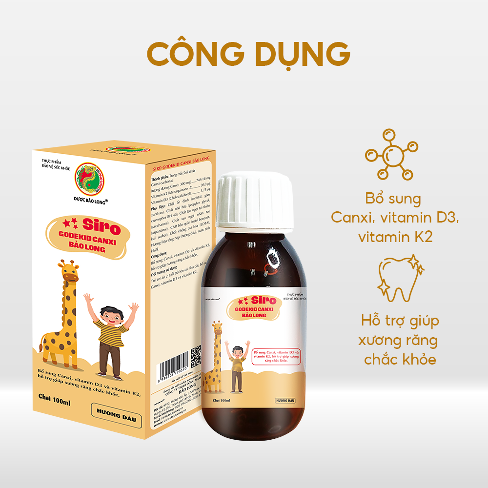Siro Godekid Canxi Bảo Long - Ảnh 3