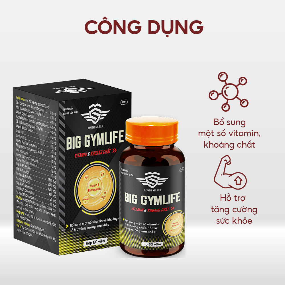 Big Gymlife Vitamin & Khoáng chất - Ảnh 3