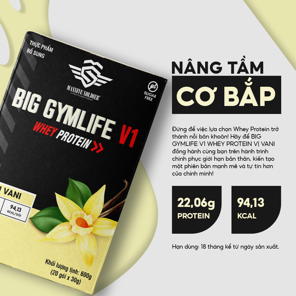 BIG GYMLIFE V1 WHEY PROTEIN VỊ VANI - Ảnh 4