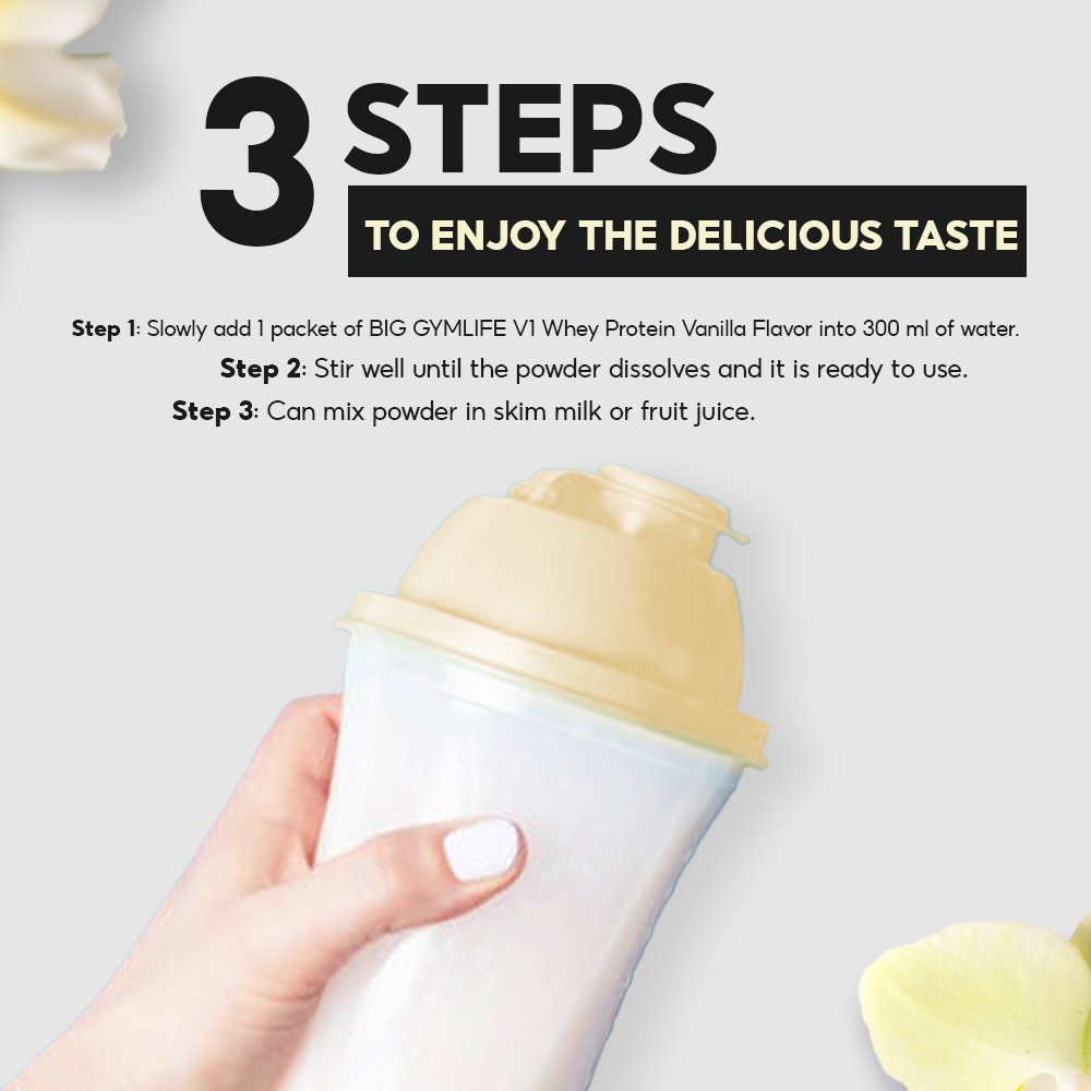 BIG GYMLIFE V1 WHEY PROTEIN VANILLE GESCHMACK - Image 4