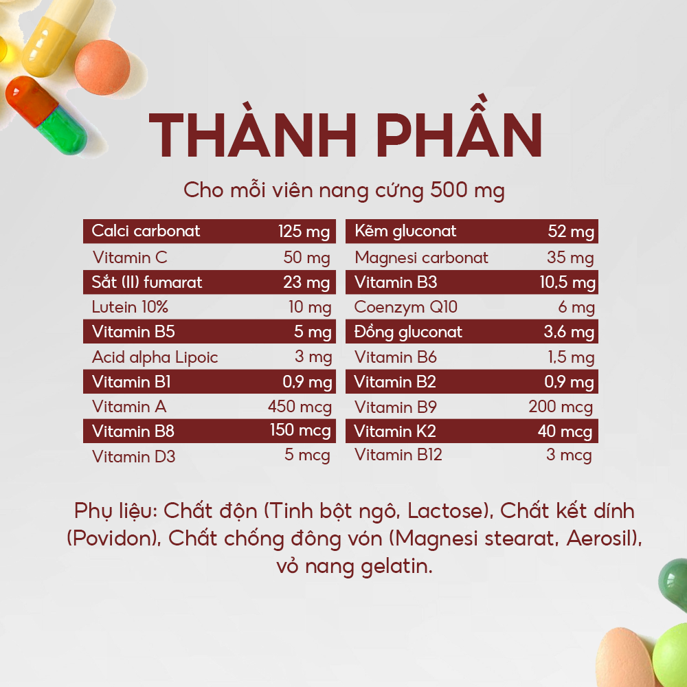 Big Gymlife Vitamin & Khoáng chất - Ảnh 2