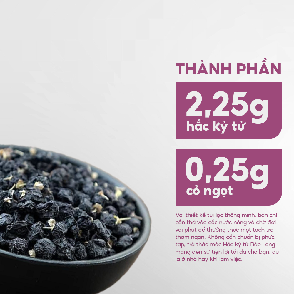 TRÀ THẢO MỘC HẮC KỶ TỬ BẢO LONG - Ảnh 5