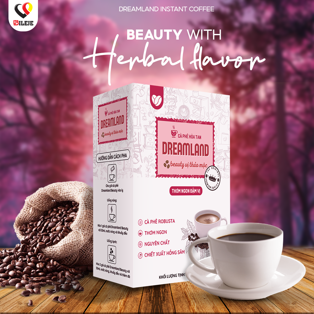 INSTANT COFFEE DREAMLAND BEAUTY COFFEE WITH HERBAL FLAVOR