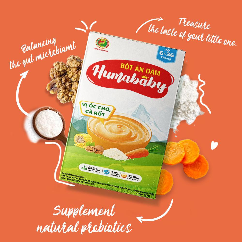HUMABABY CEREAL WITH WALNUT, CARROT FLAVOUR – Image 2